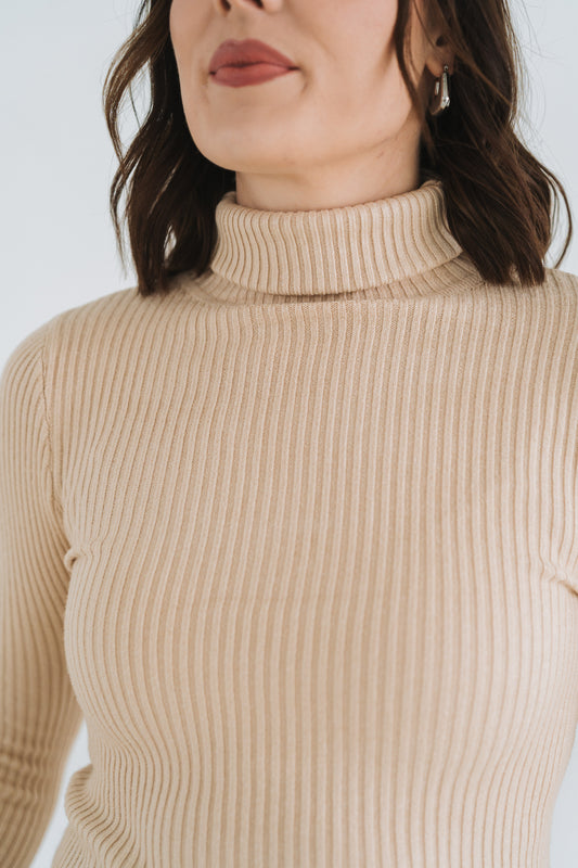 Ribbed Polo Cream