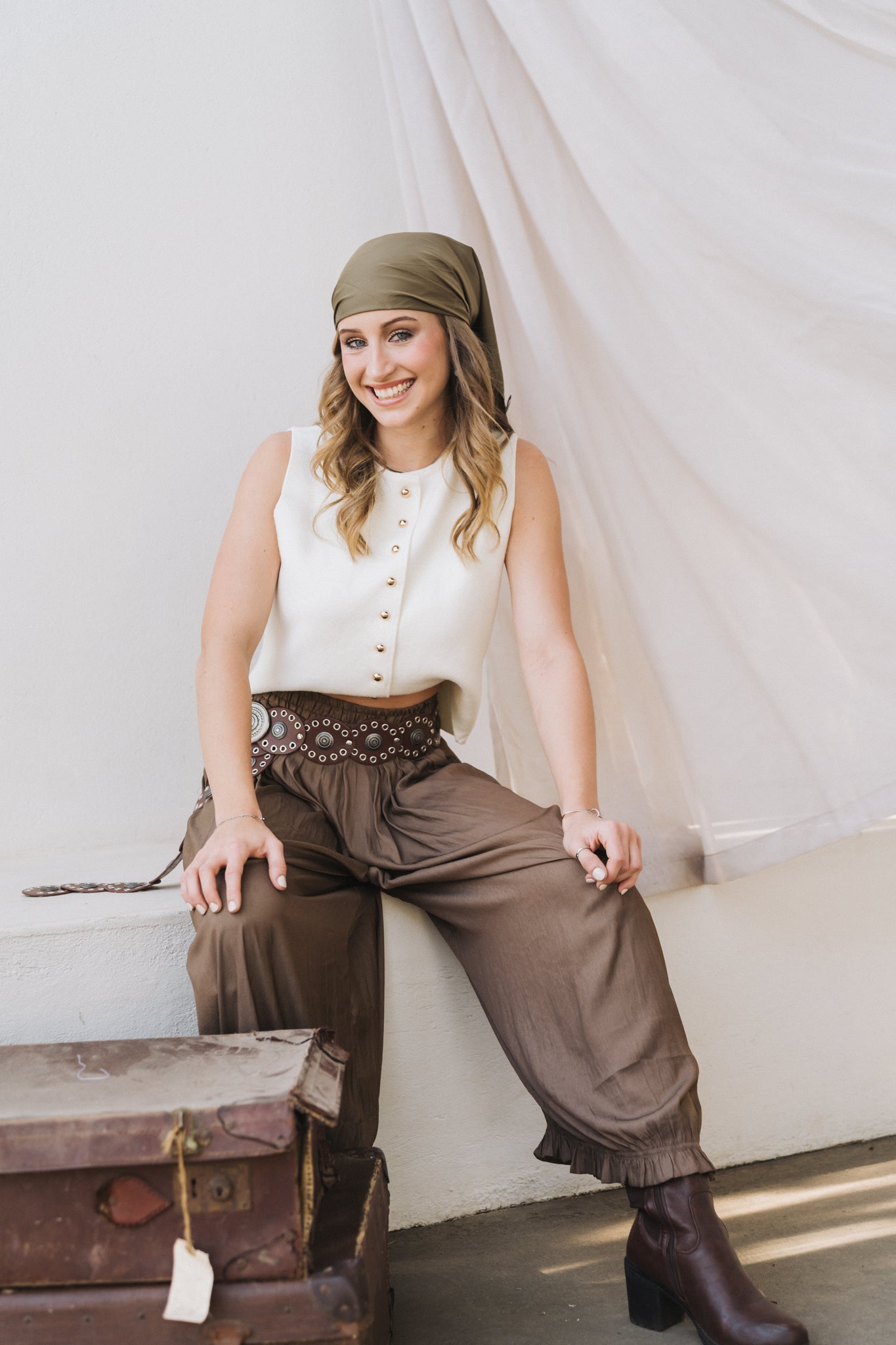 Yasmine Pants Brown | One Size / Fits 32-36