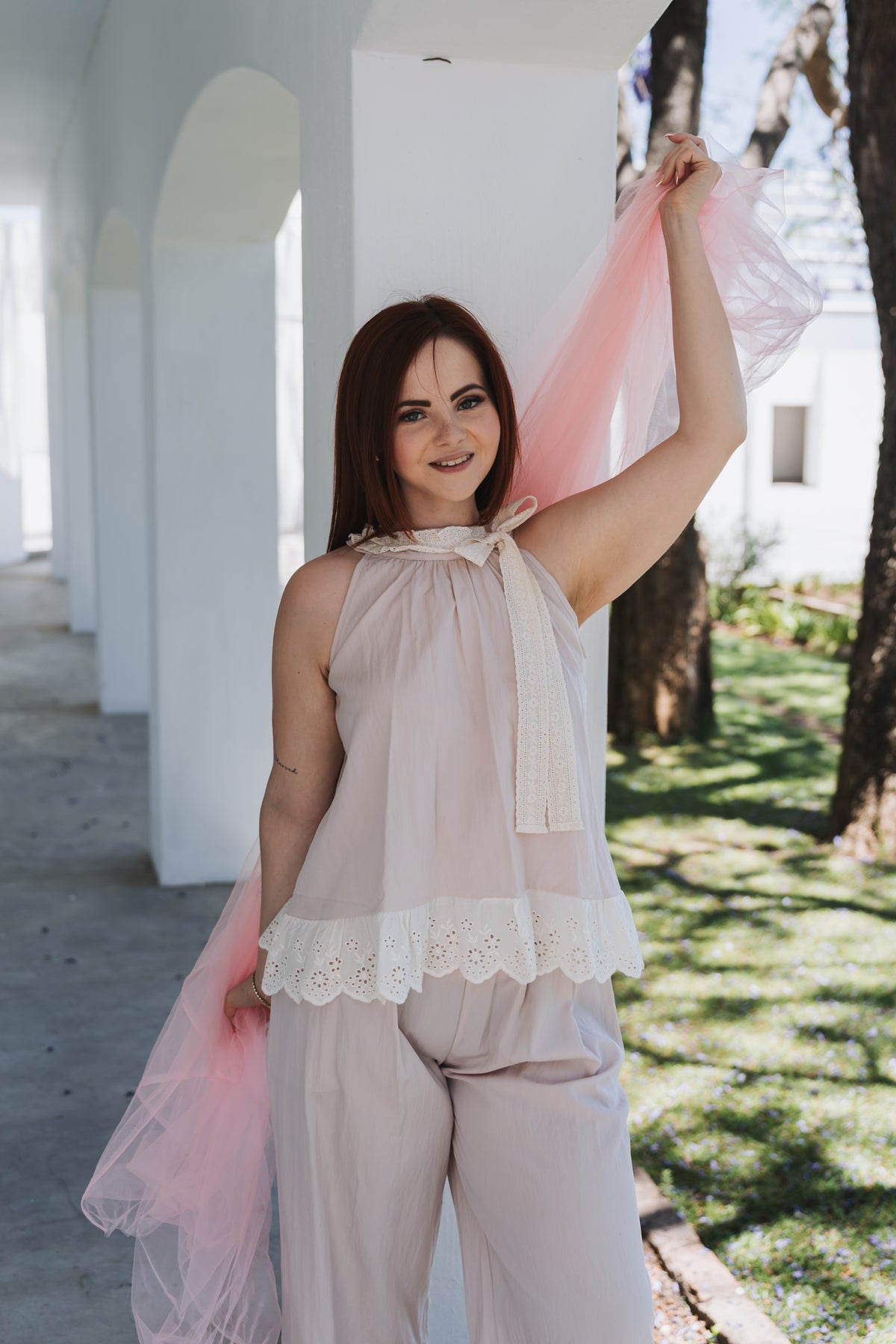 Lacey Set Top Pink | One Size / Fits 30-34