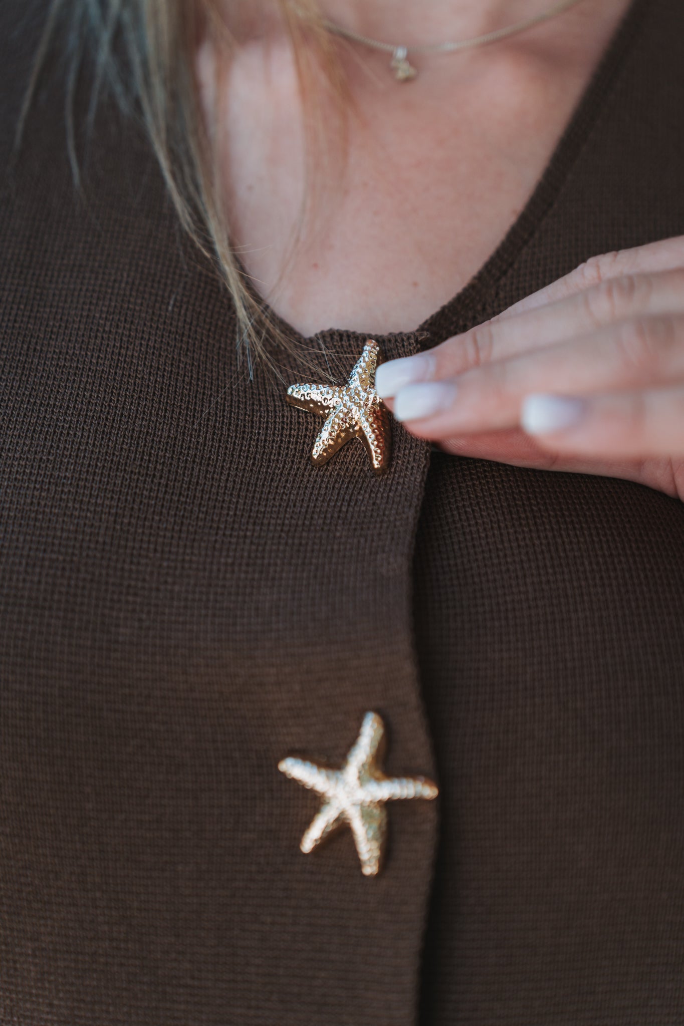 Shells Waistcoat Stone