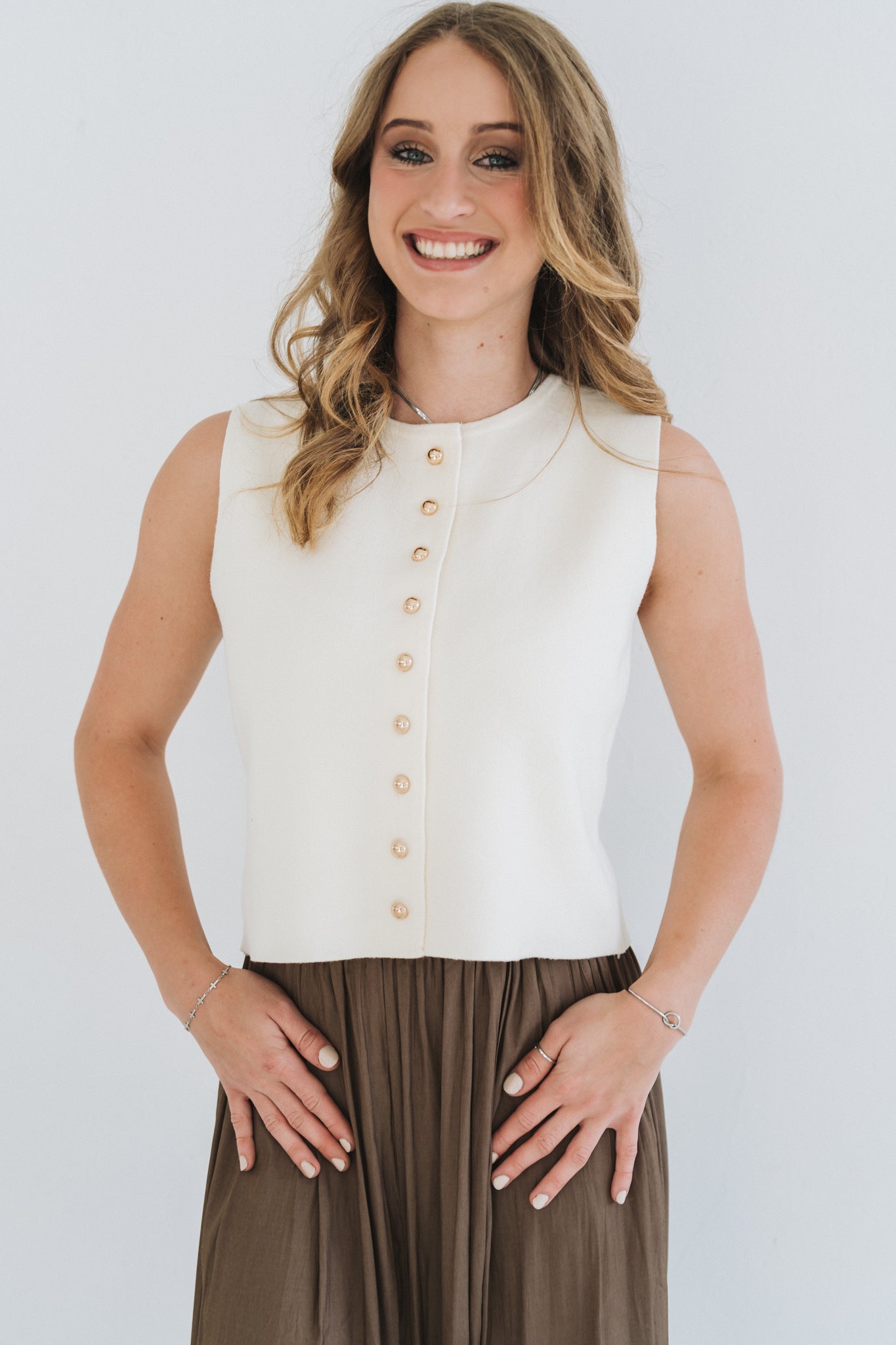 Classic Waistcoat Cream | One Size / Fits 30-34