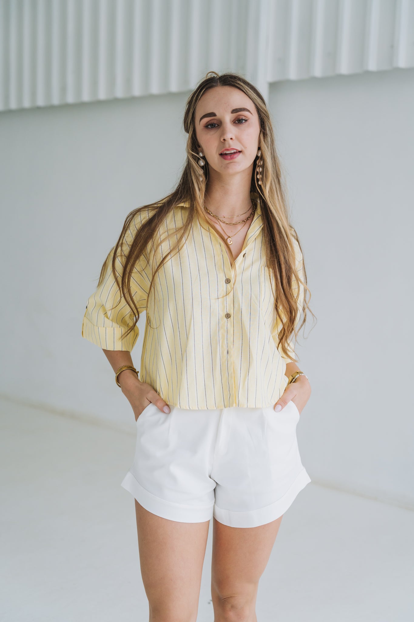 Office Blouse Yellow