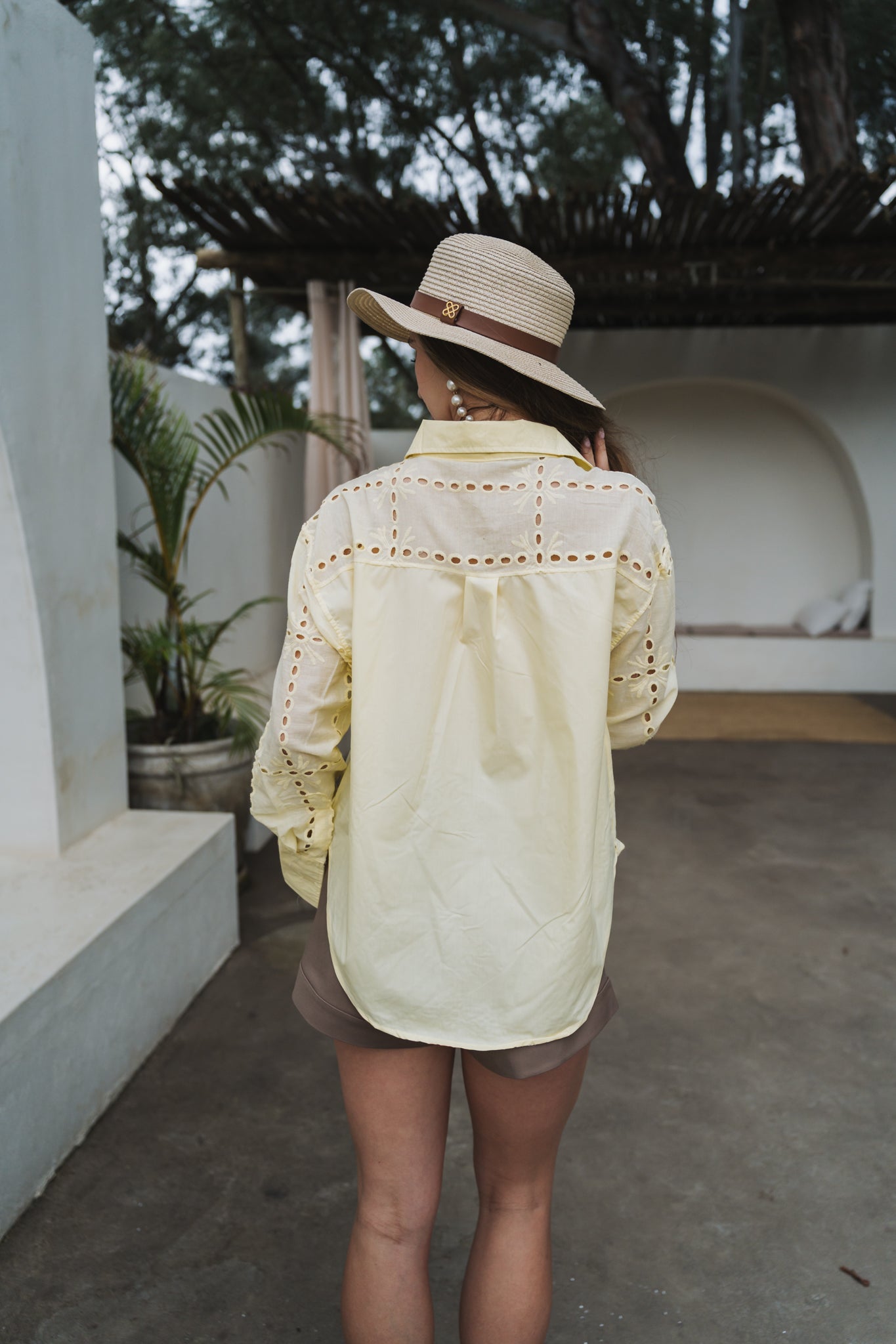 Anglaise Blouse Yellow