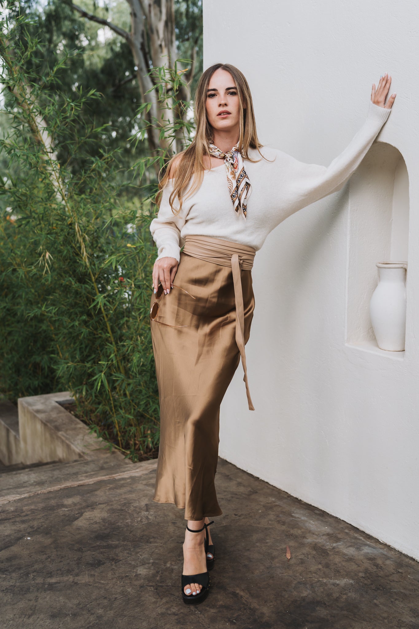 Copper Slip Dress | Available in Sizes S, M, L