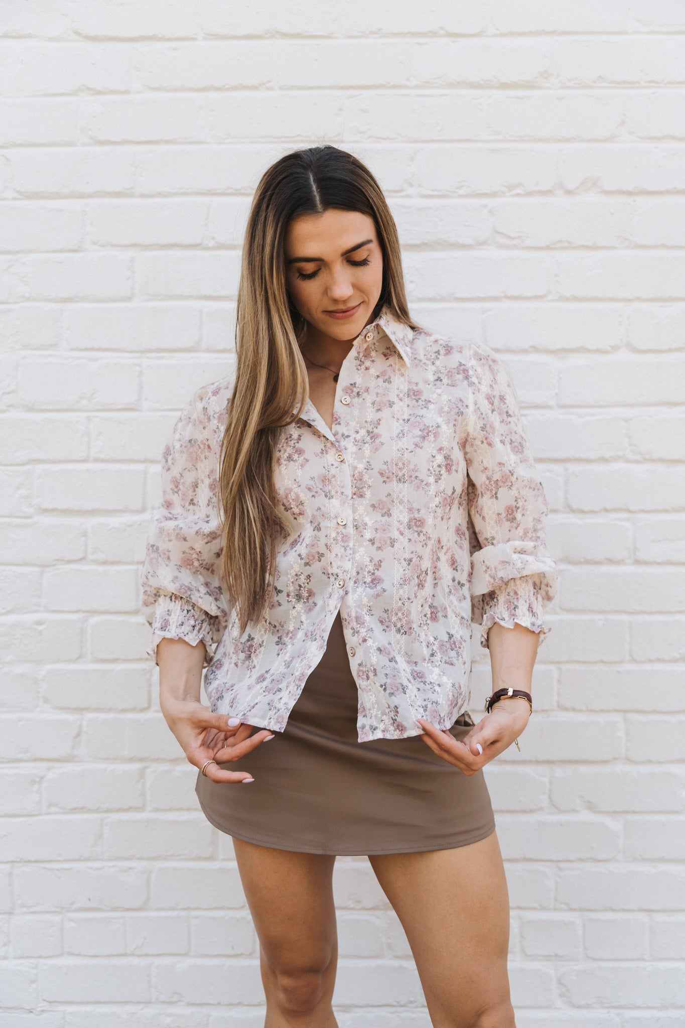 Bouquet Blouse Lilac | One Size / Fits 32-36