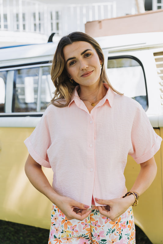 Beach Top Pink|One Size/ Fits 30-34