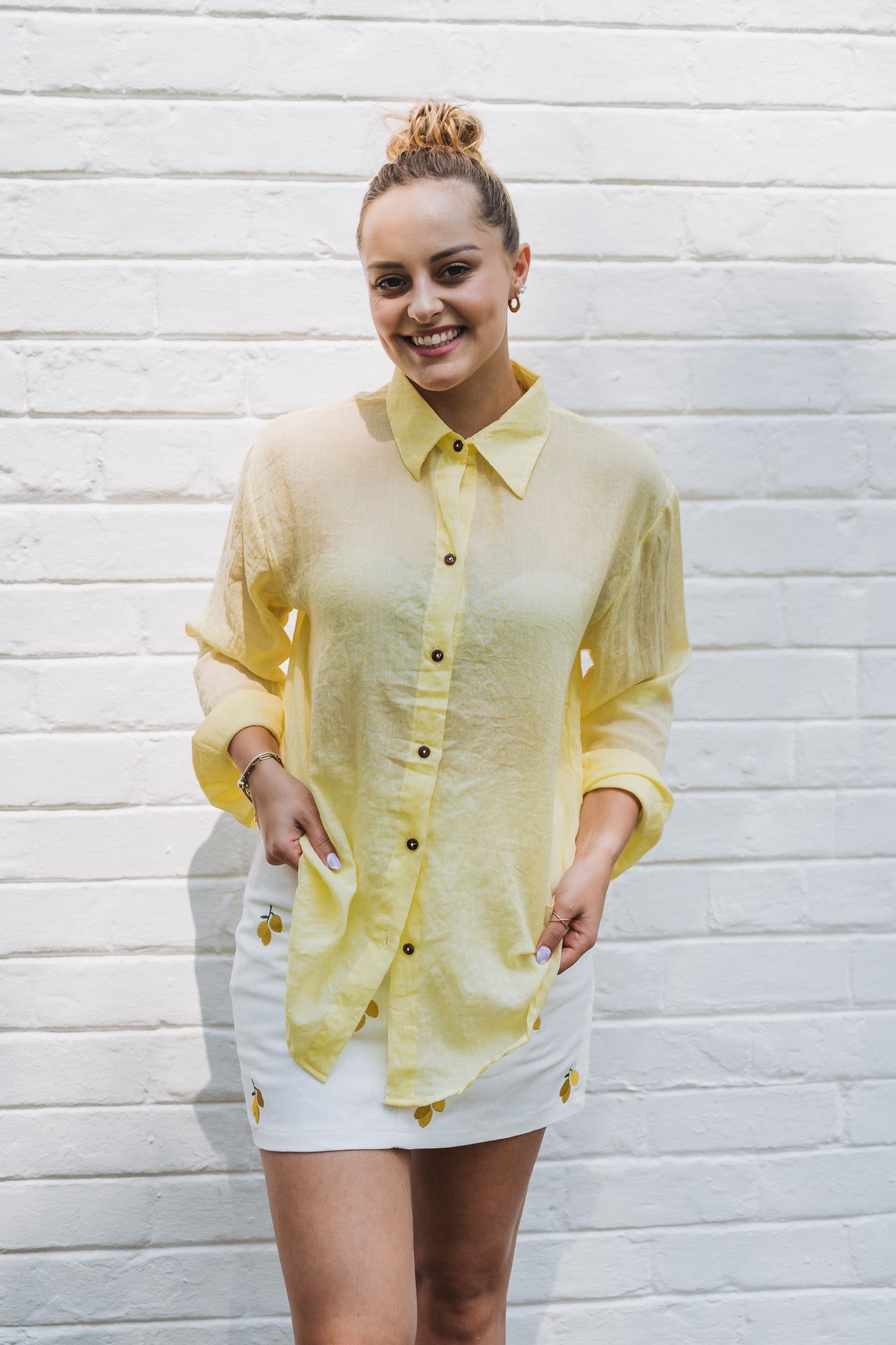 Beach Blouse Yellow