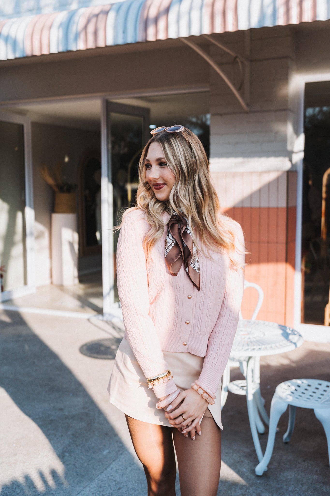 Cable Knit Pink