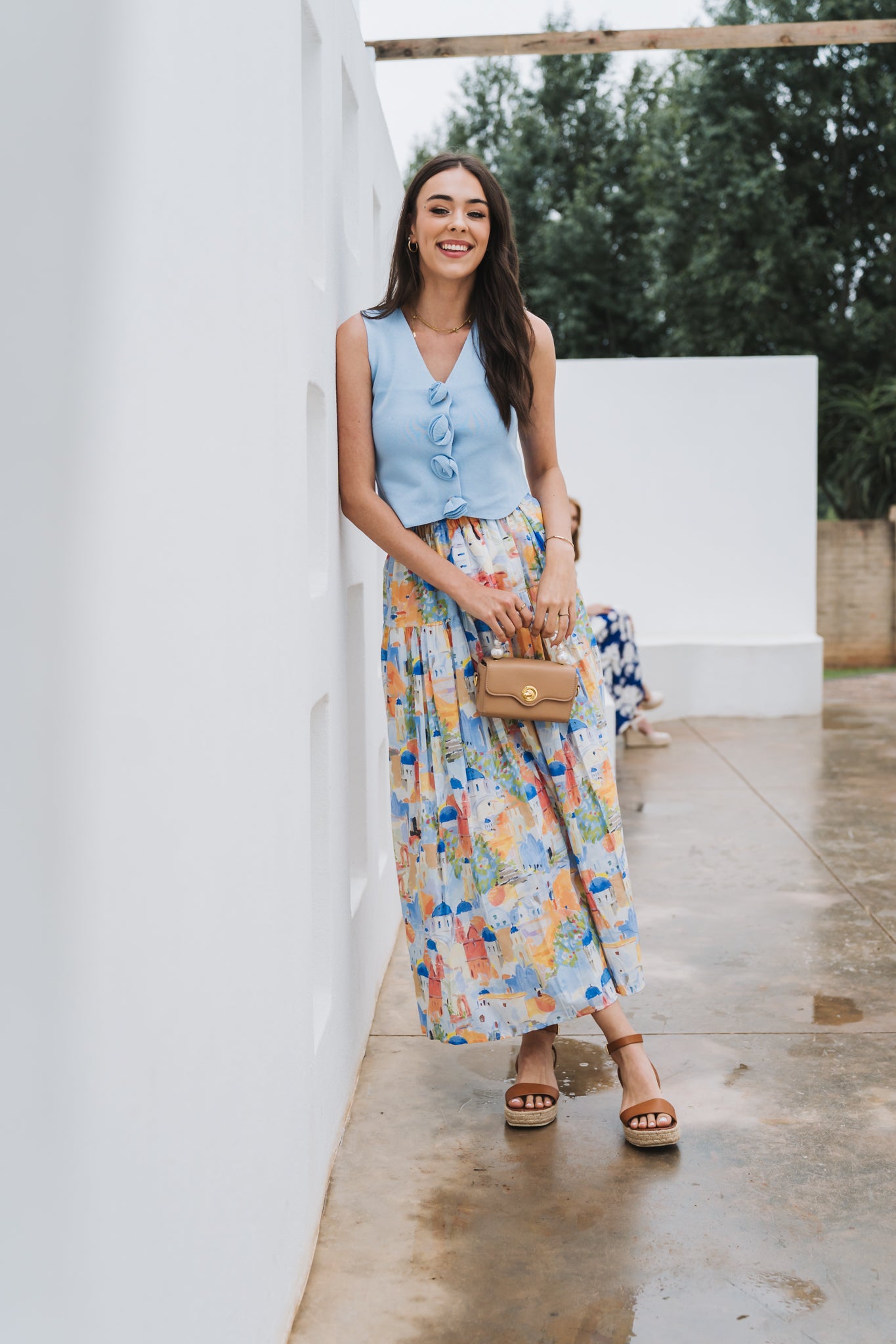 Greece Skirt Dark Blue