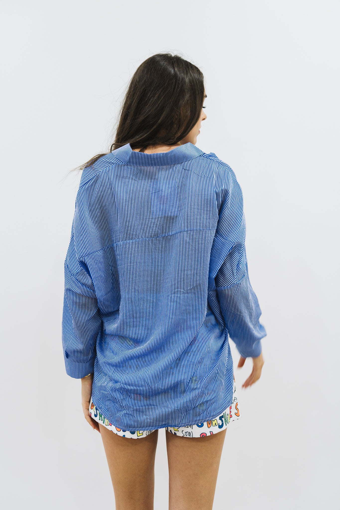 Santorini Blouse Navy