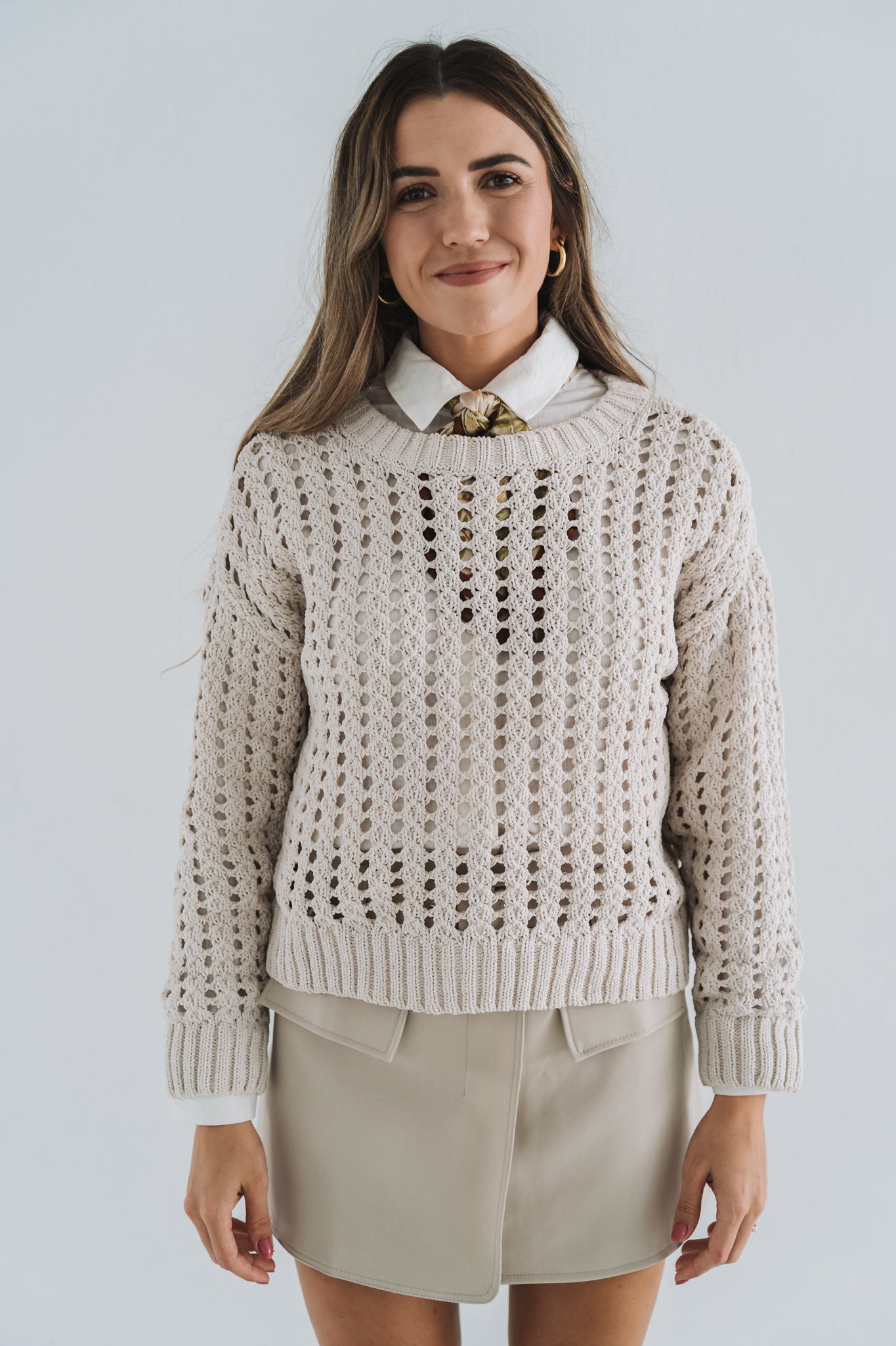 Beige Knit | Available in Sizes S, M, L