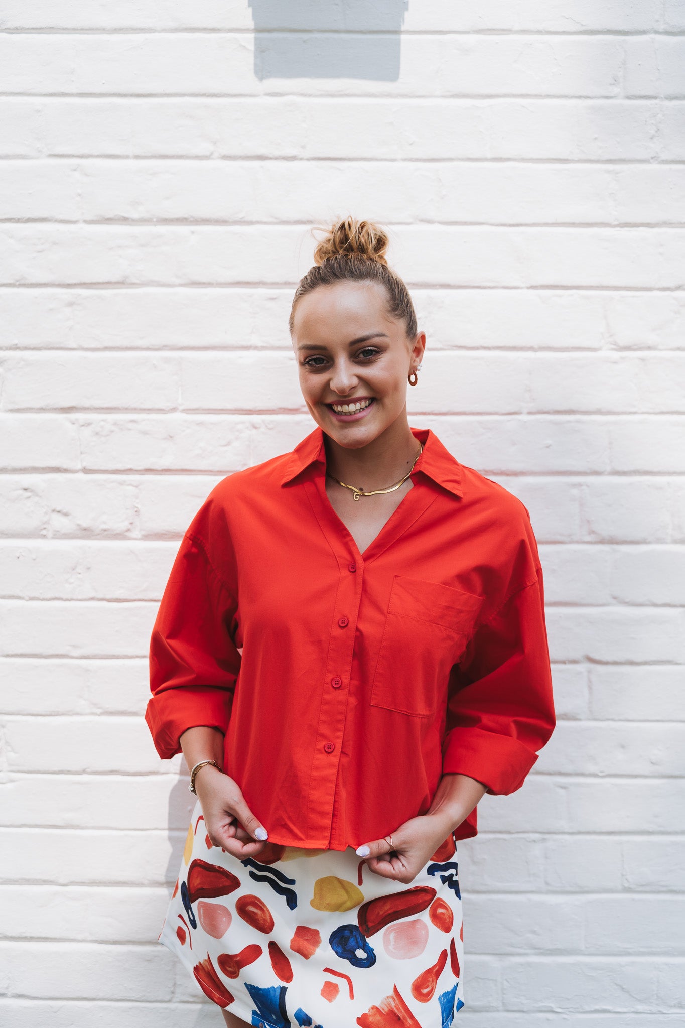 Bea Blouse Red