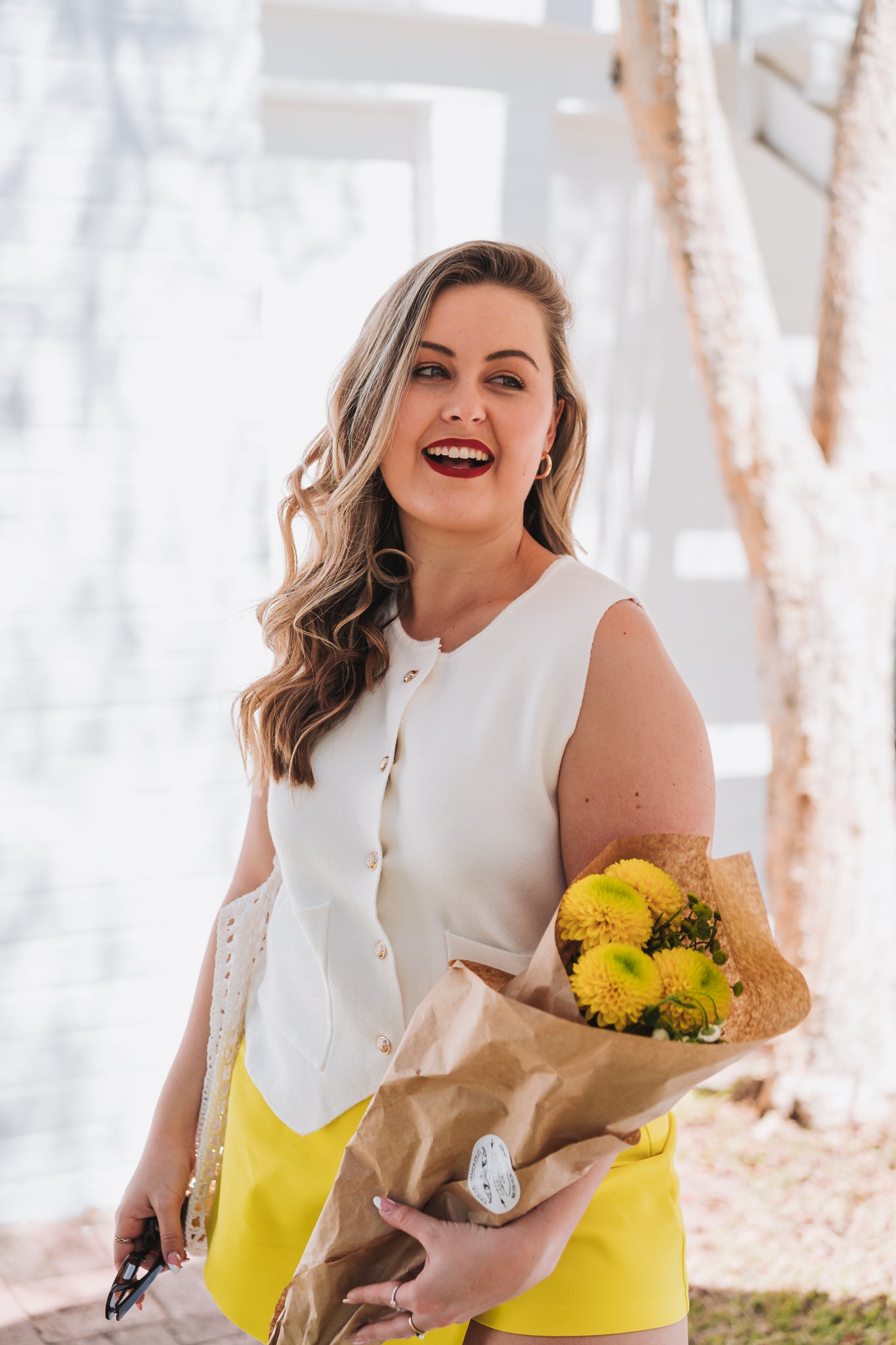 Classy White Waistcoat