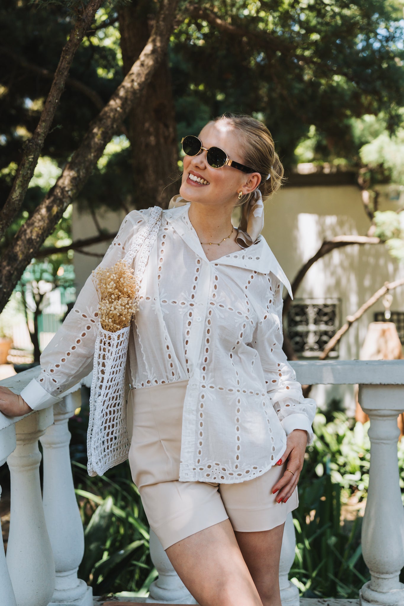 Anglaise Blouse White