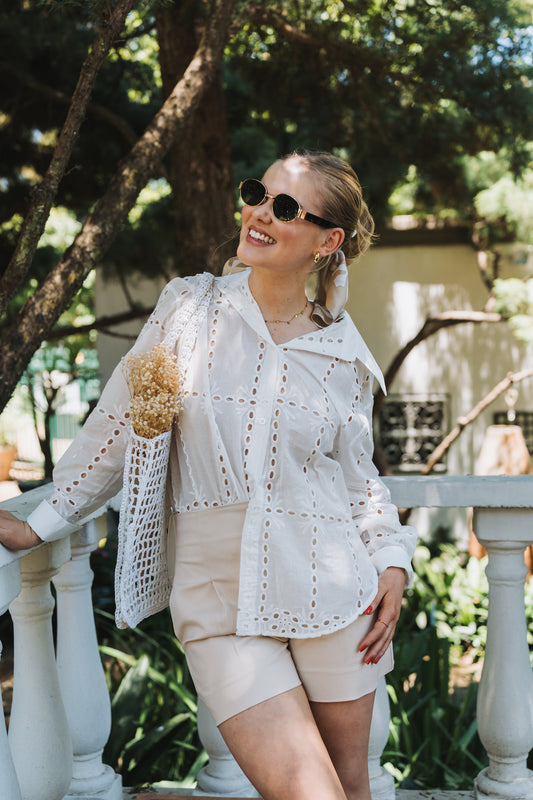 Anglaise Blouse White