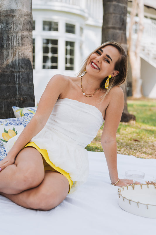 Rosey Top White