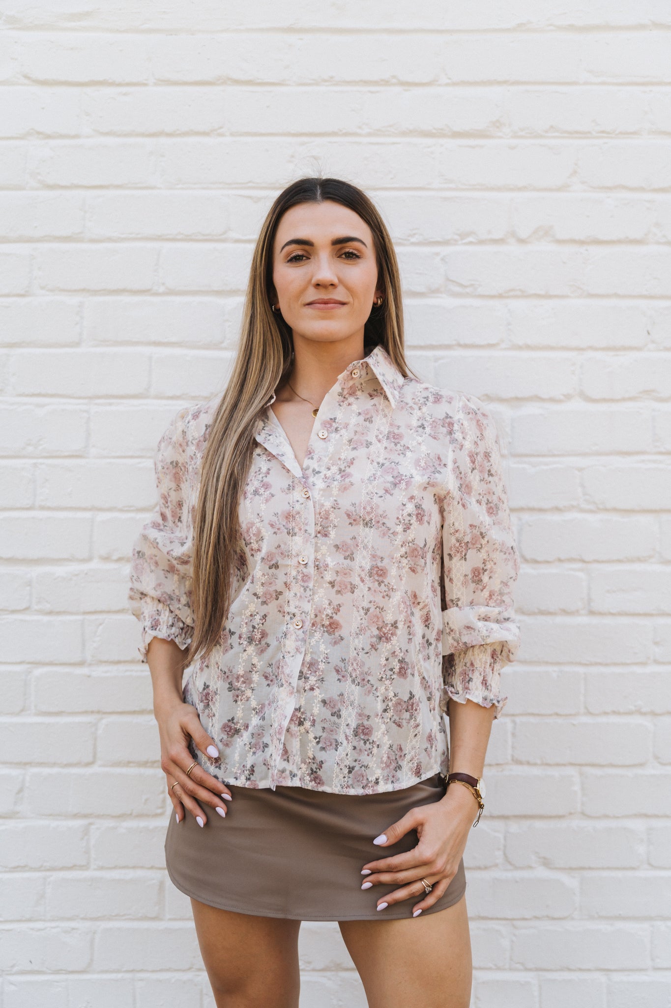 Bouquet Blouse Lilac | One Size / Fits 32-36