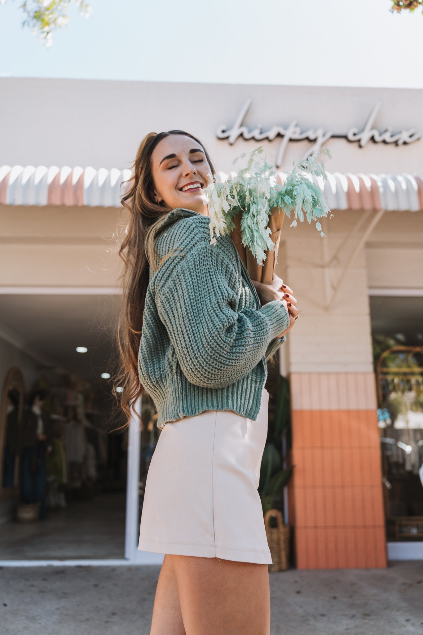 Cozy Zip Jacket Mint