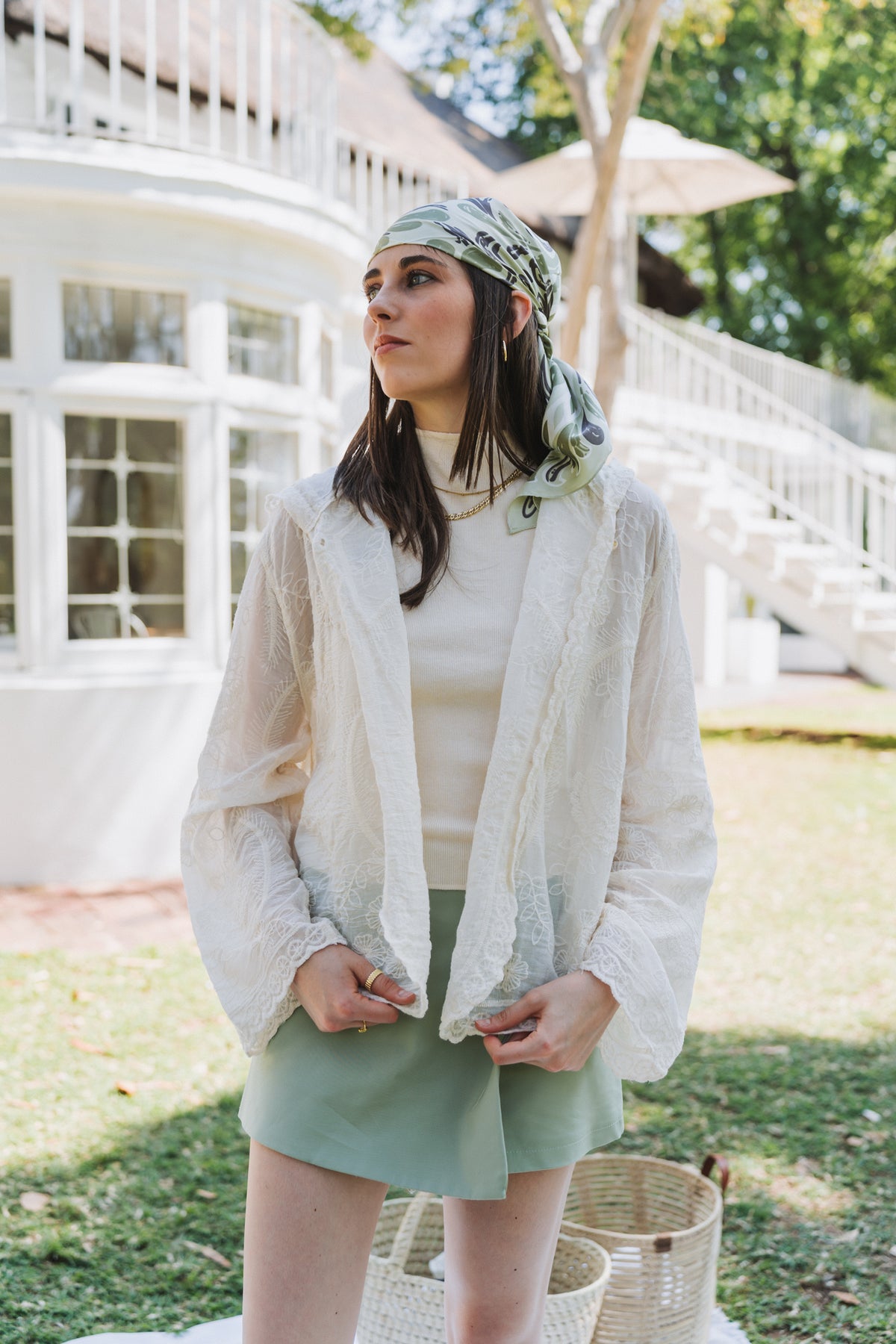 Anglaise Hoodie Cream | One Size / Fits 32-36