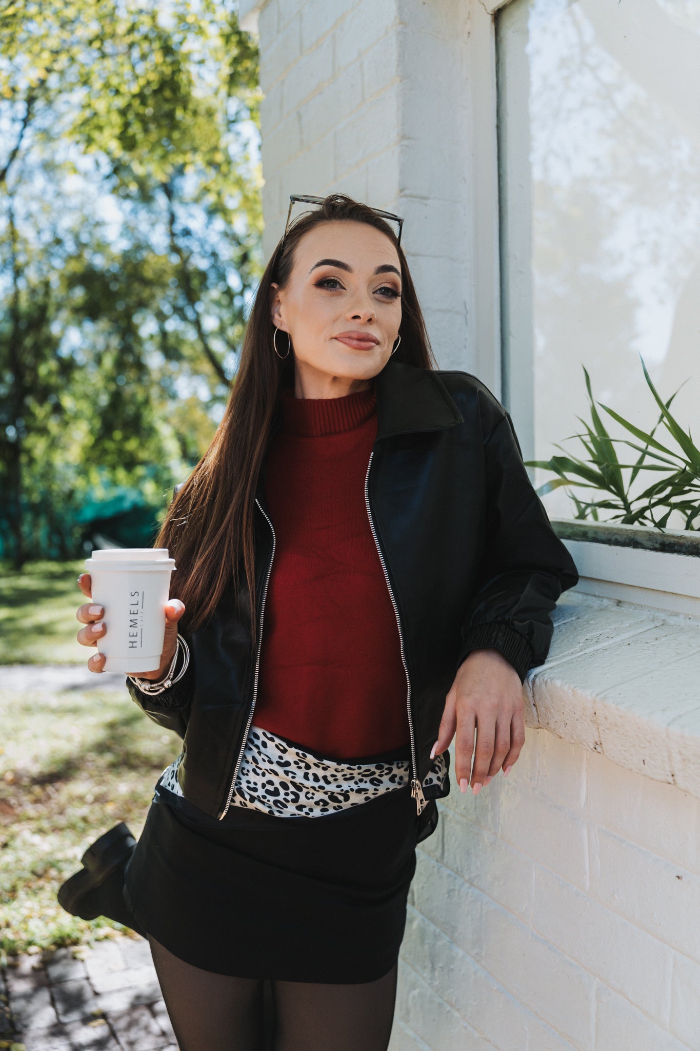 Pleather Jacket Black | One Size / 30-36