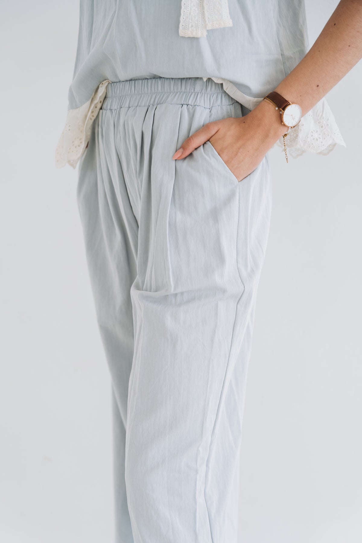 Lacey Set Trouser Blue | One Size / Fits 30-34