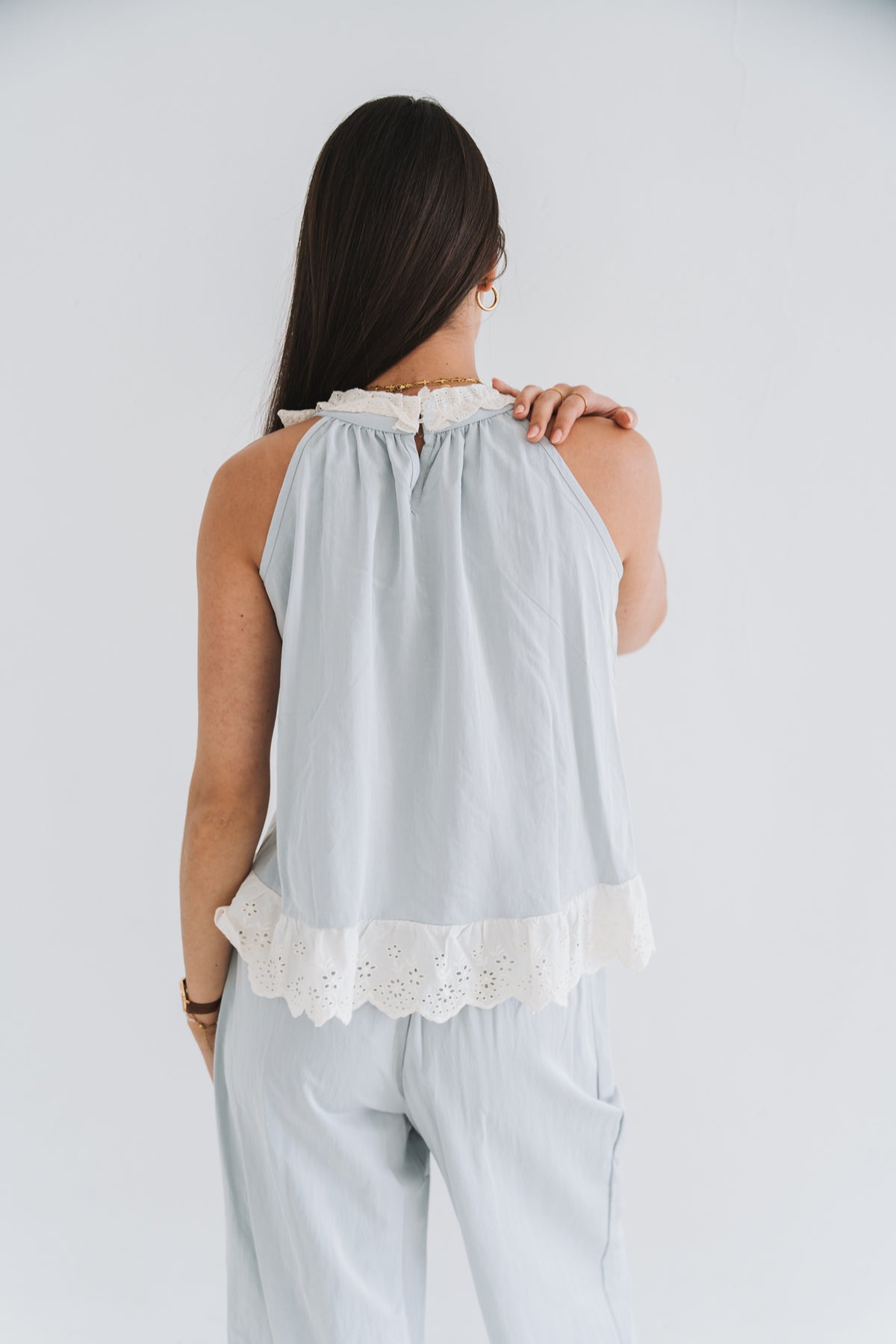 Lacey Set Top Blue | One Size / Fits 30-34