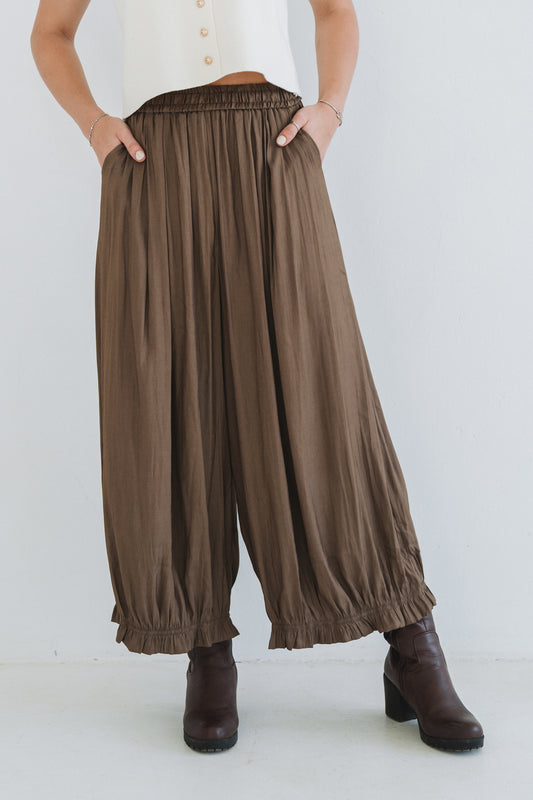 Yasmine Pants Brown | One Size / Fits 32-36