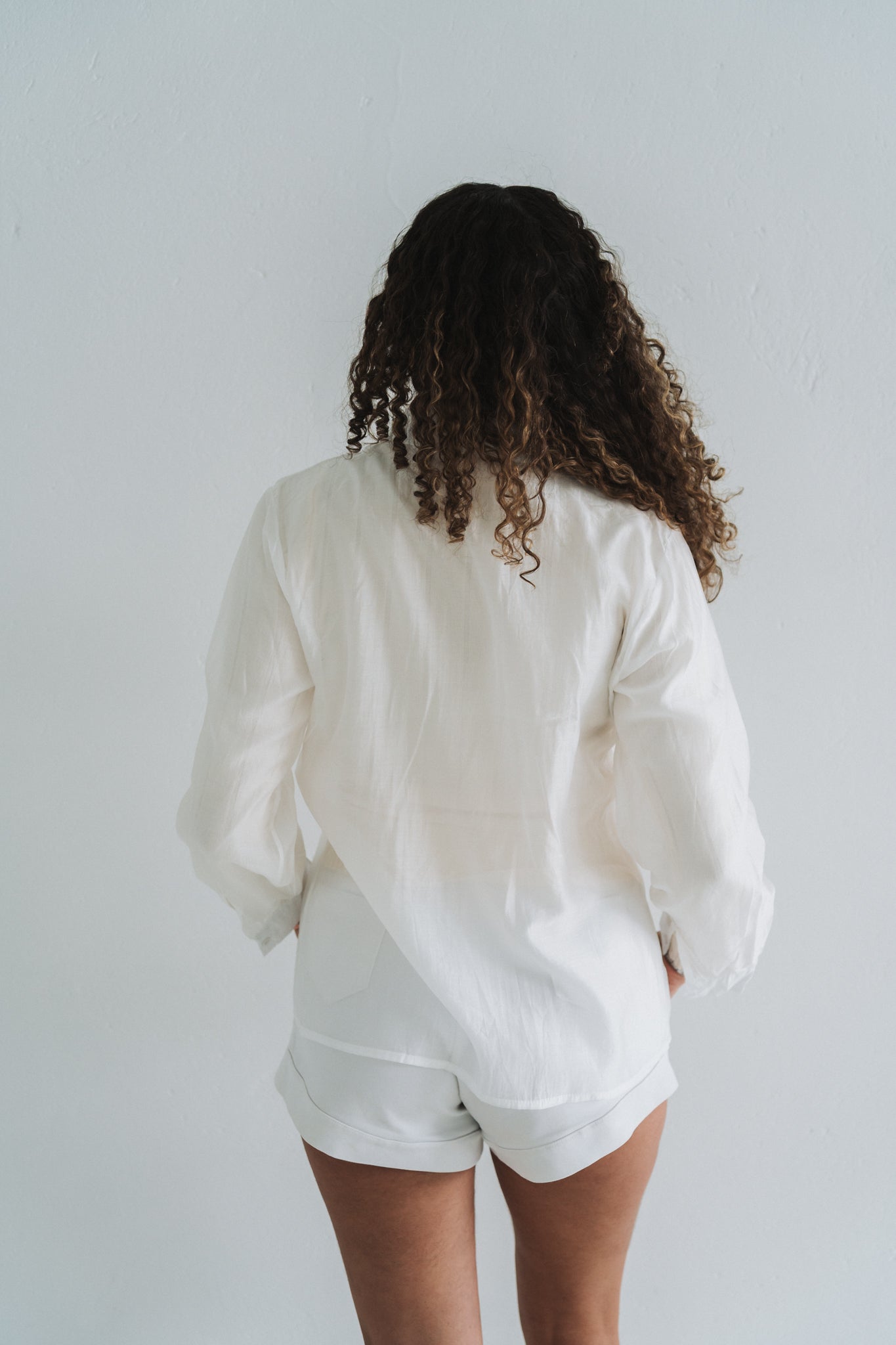 Embossed Blouse White