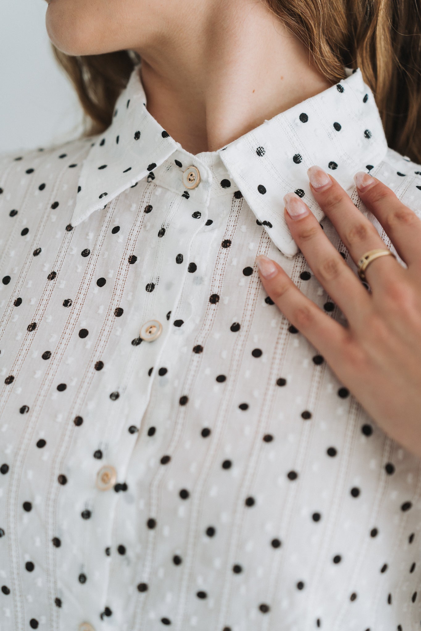 Minnie Polka Blouse | One Size / Fits 30-34