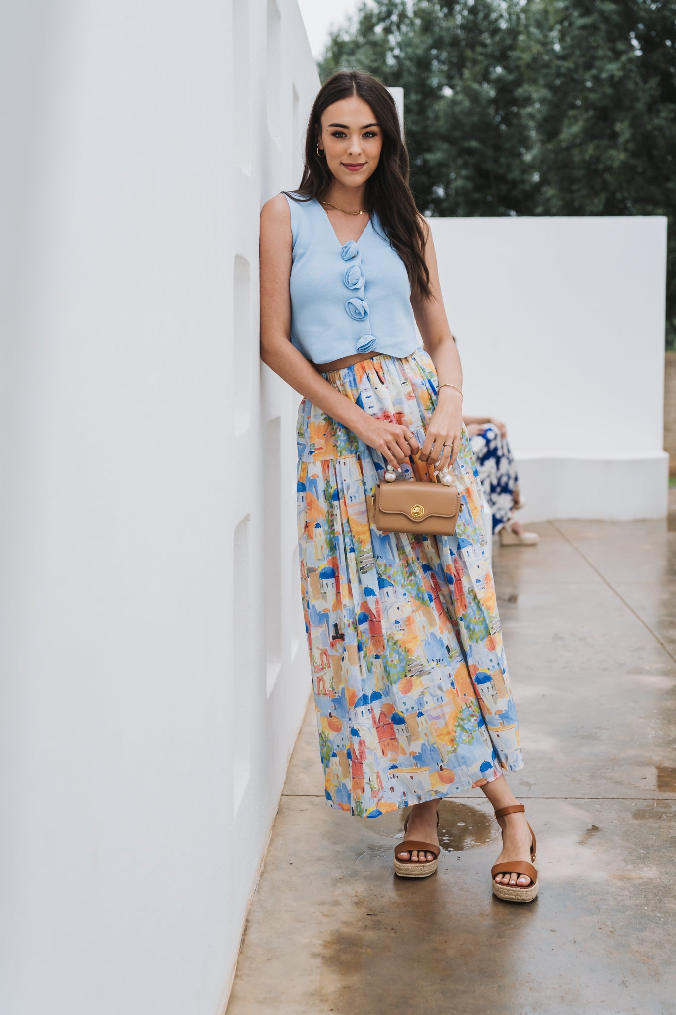 Greece Skirt Dark Blue