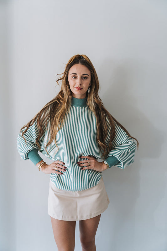 Stripey Knit Sage