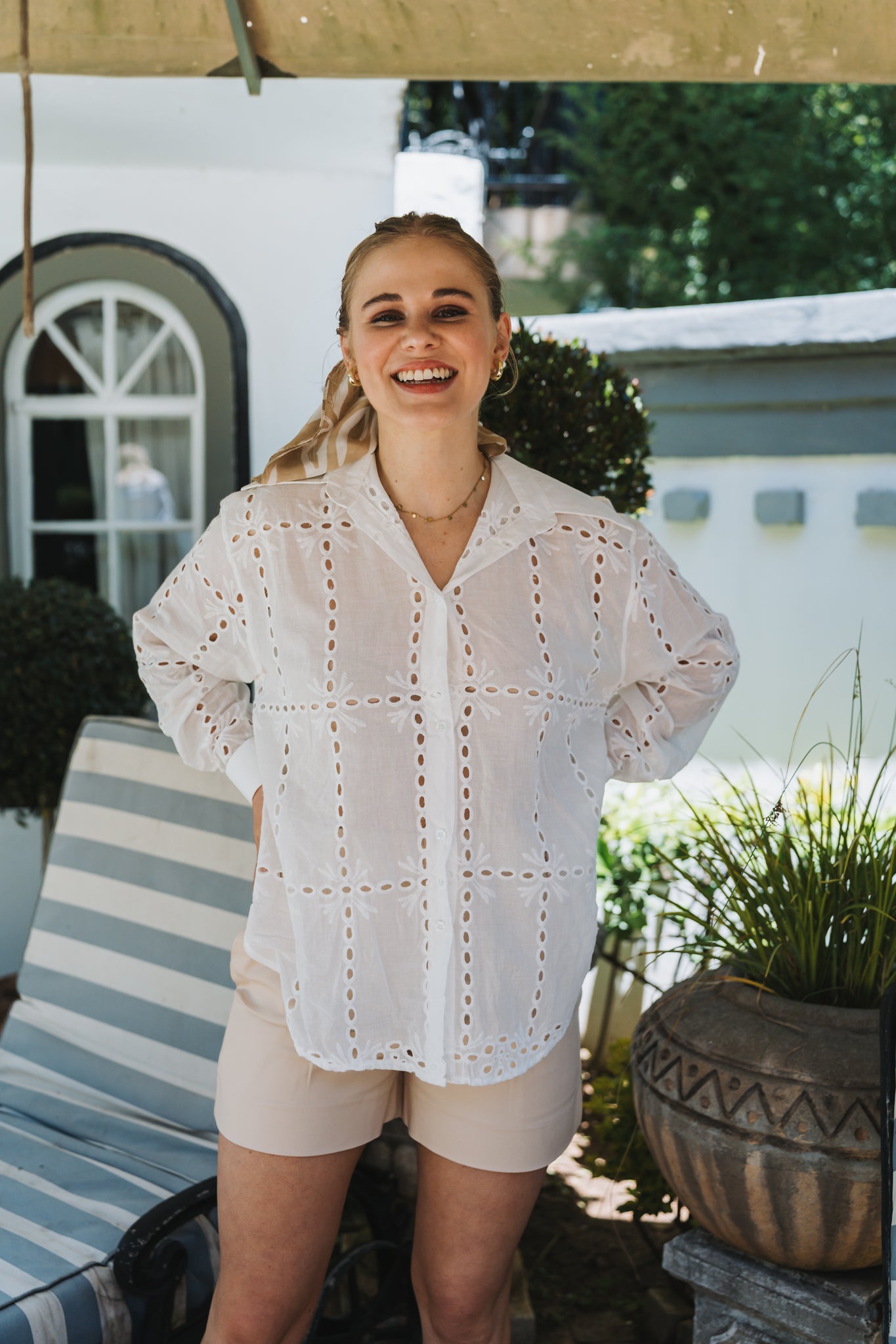 Anglaise Blouse White