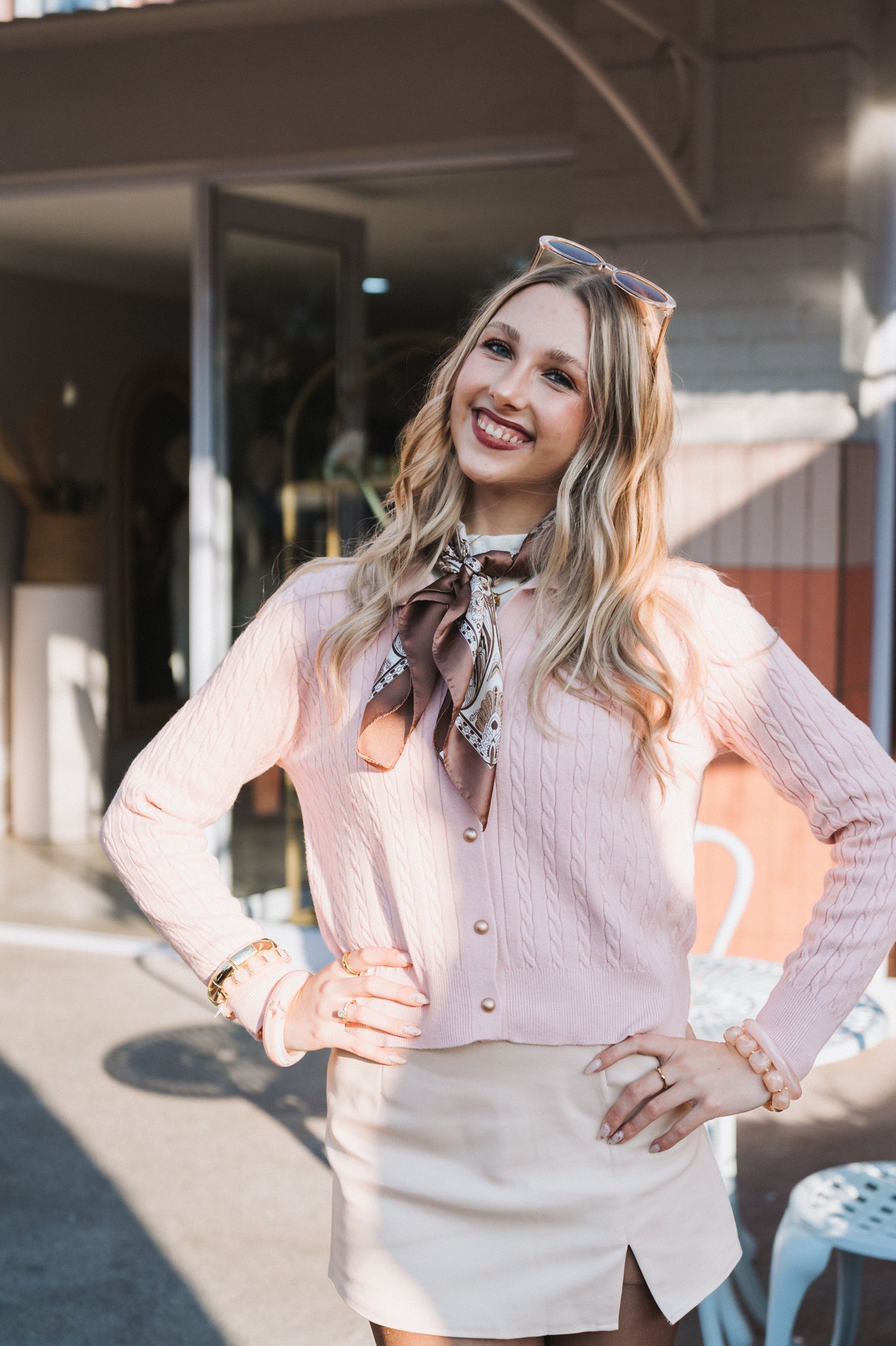 Cable Knit Pink