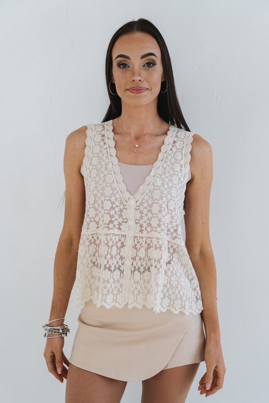 Mel Top Cream | One Size / Fits 30-34