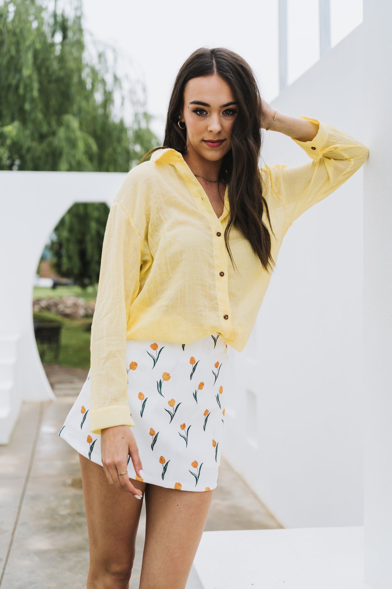 Beach Blouse Yellow