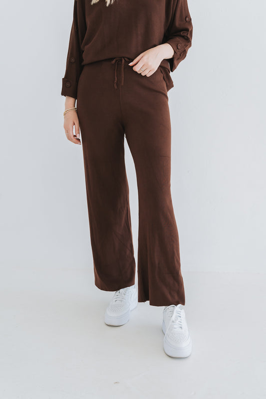 Button Set Trouser Brown