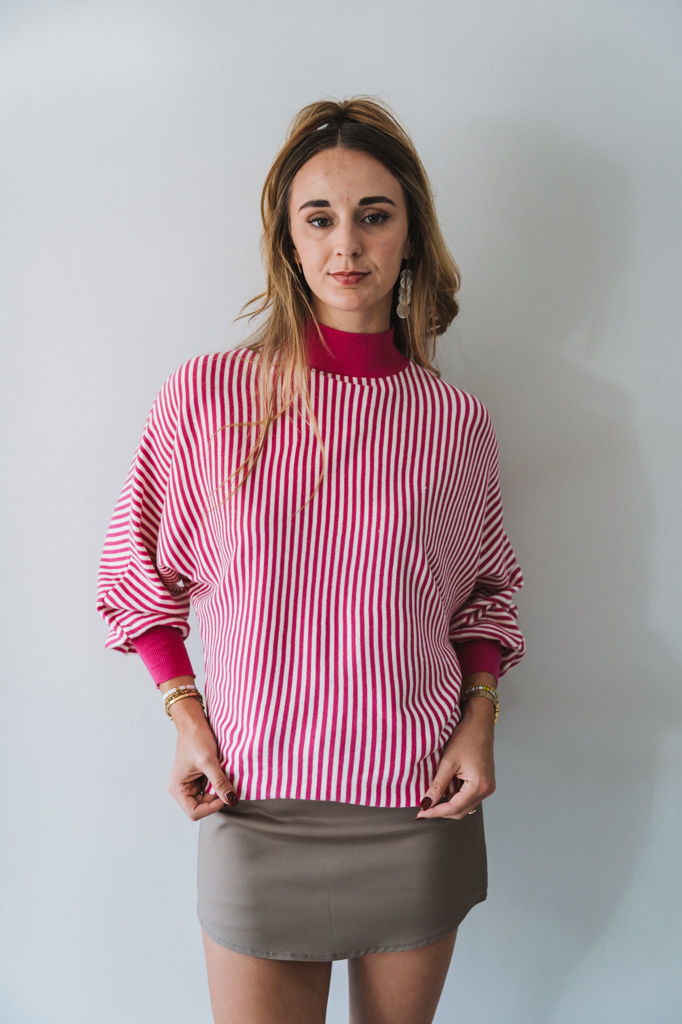 Stripey Knit Purple