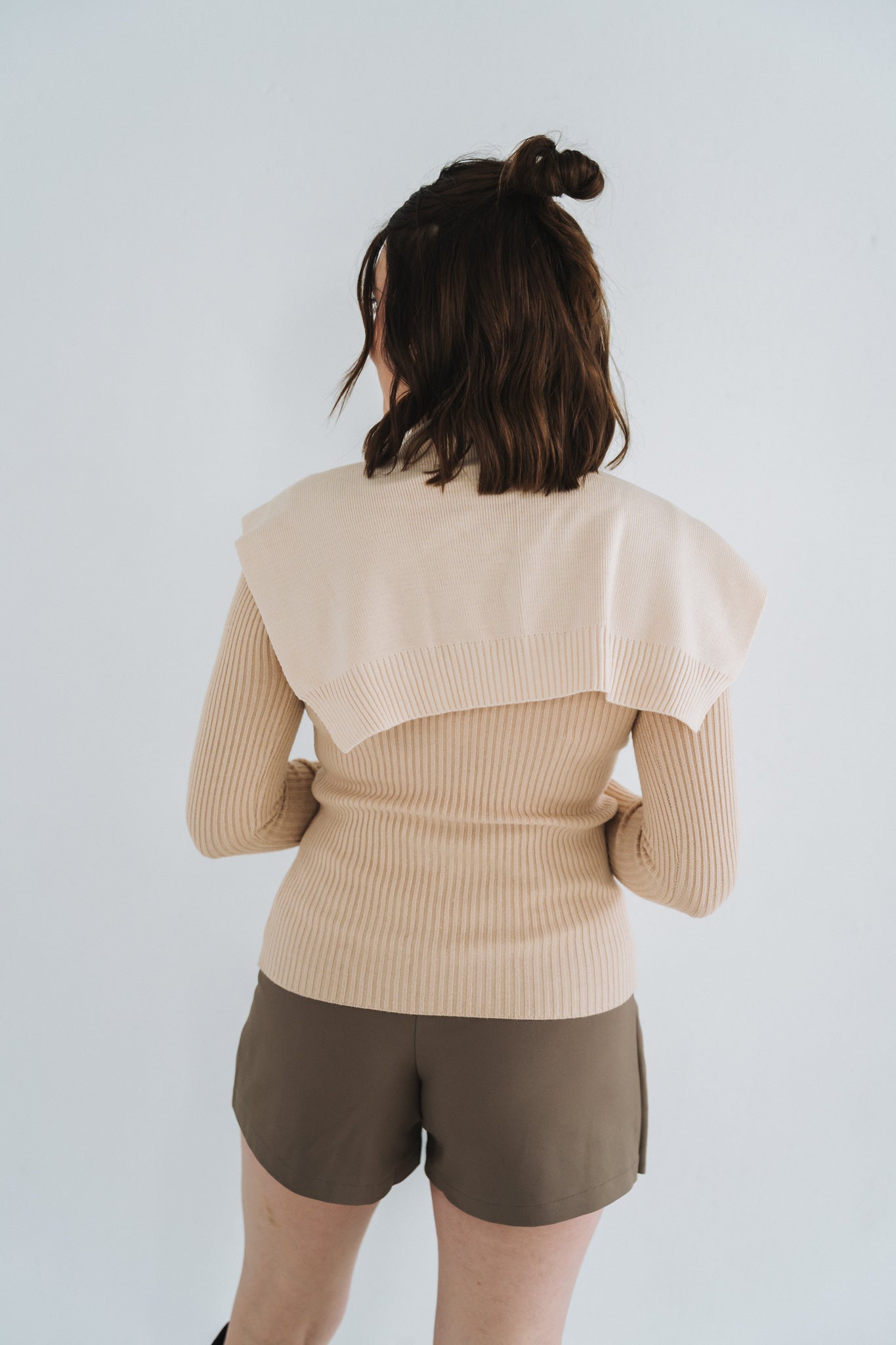 Faux Sweater Beige