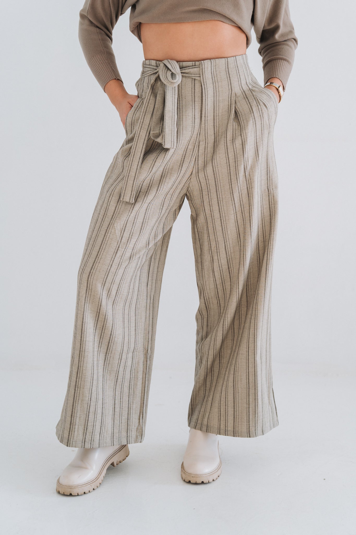 Palazzo Trouser Stripes | One Size / Fits 30-34