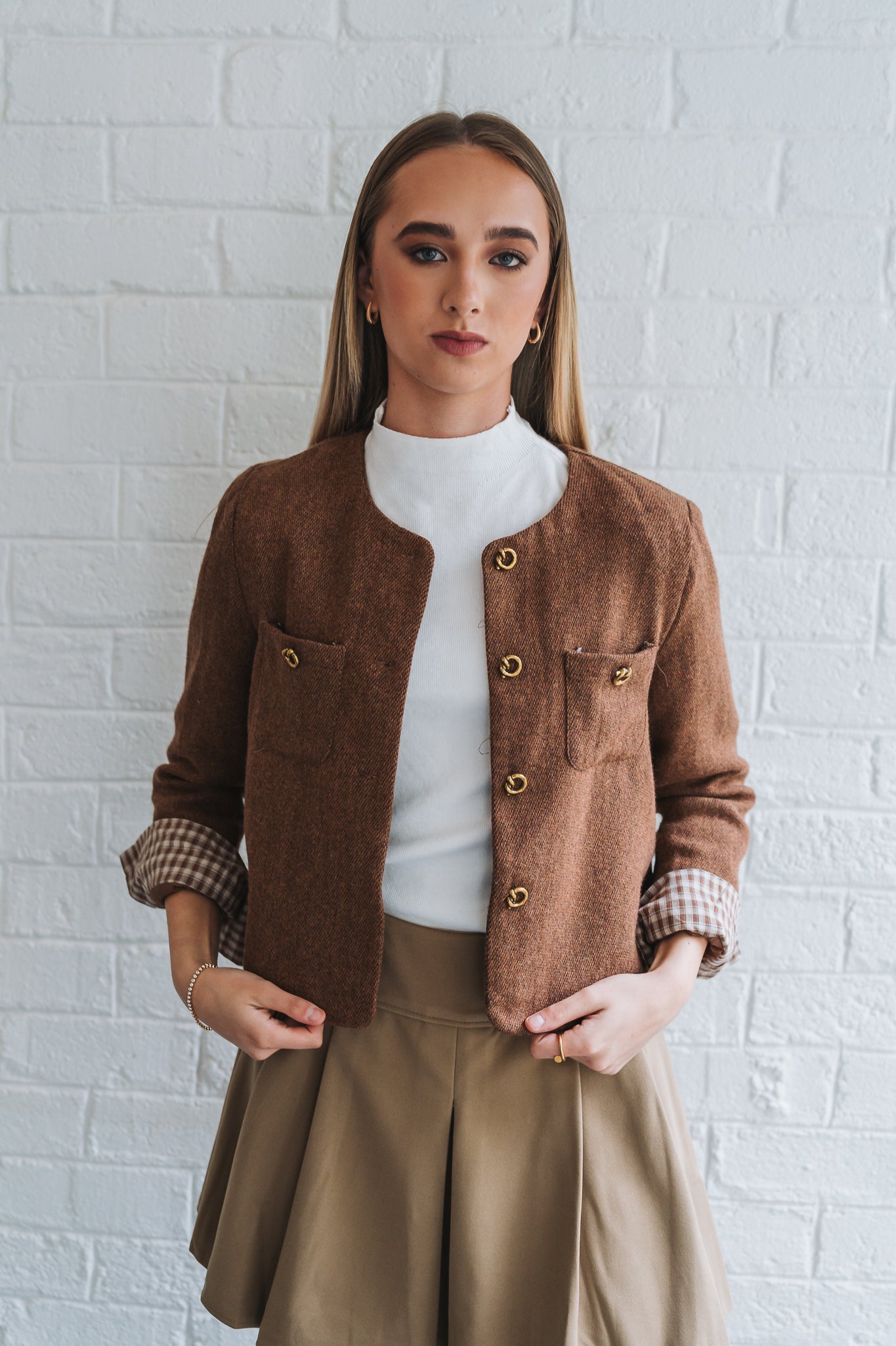 Vintage Cropped Blazer