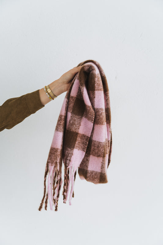 Winter Scarf Pink Combo