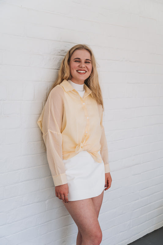 Santorini Blouse Yellow