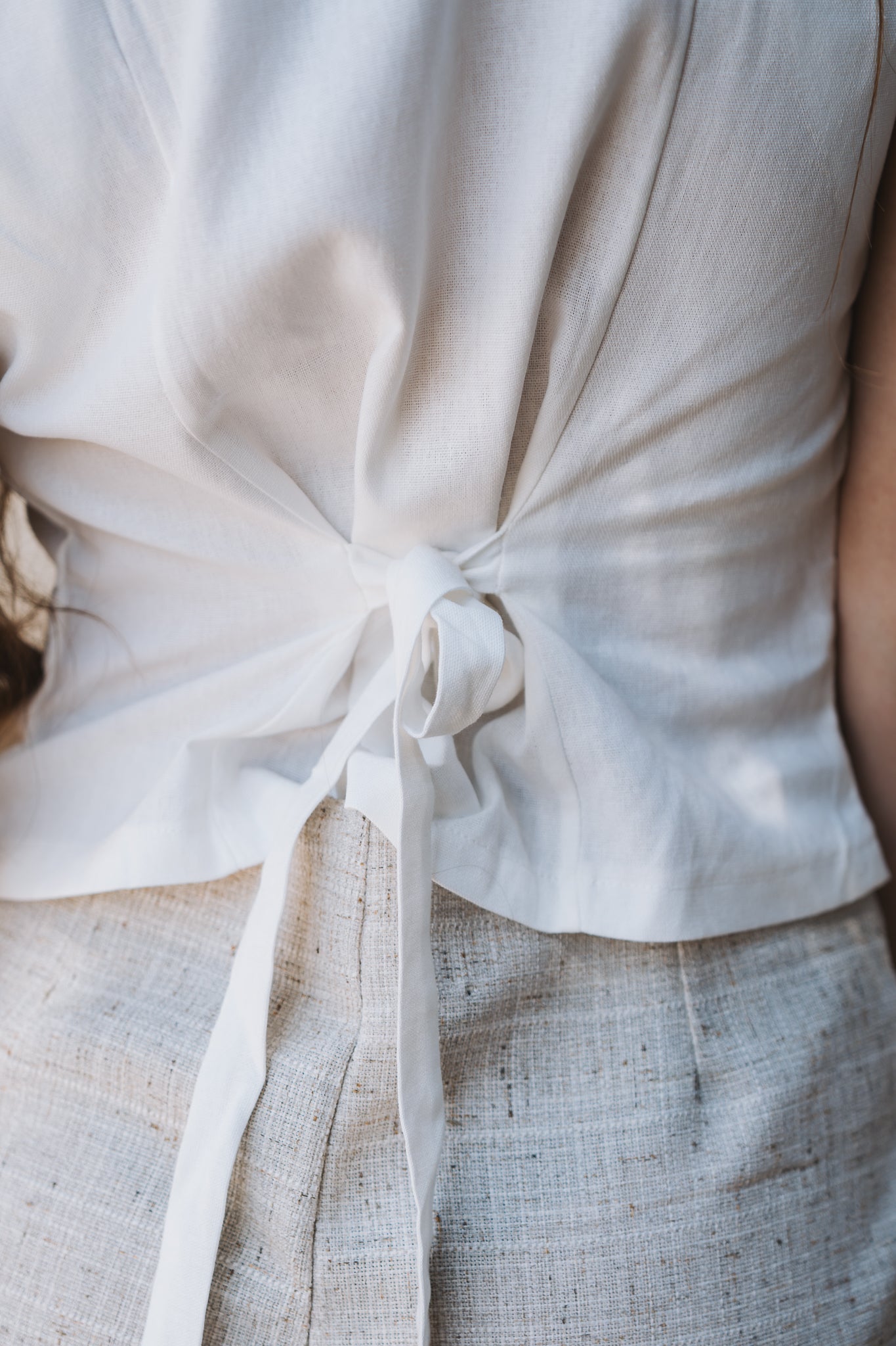 Linen Waistcoat White