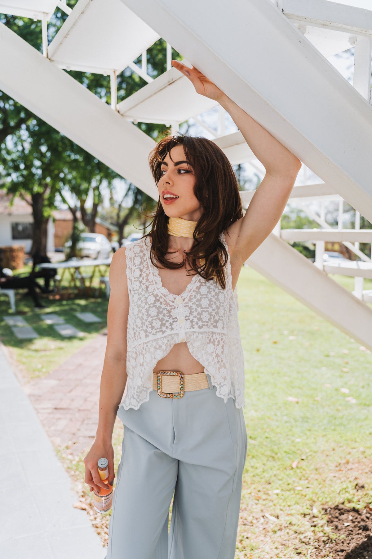 Mel Top White| One Size/ Fits 30-34