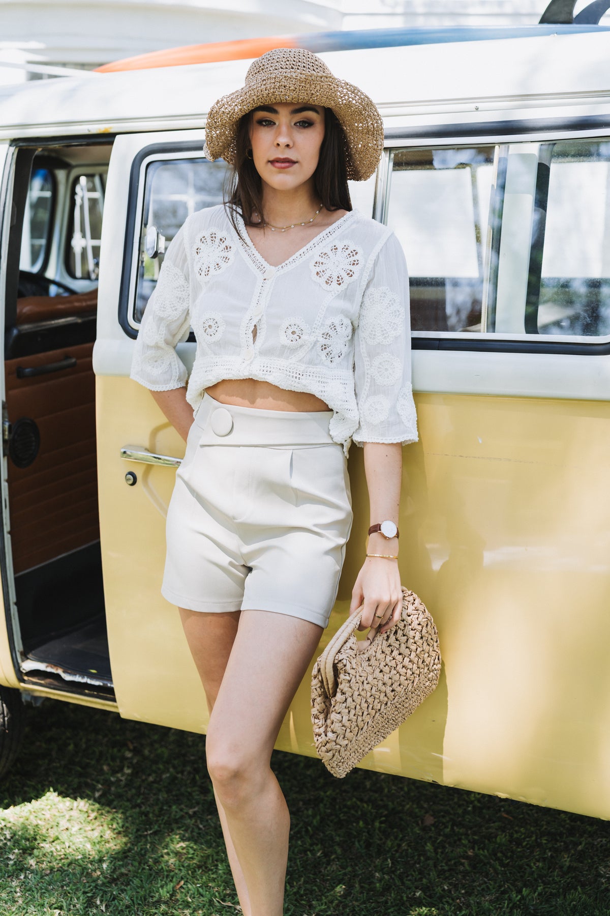 Nina Top White| One Size/ Fits 30-34