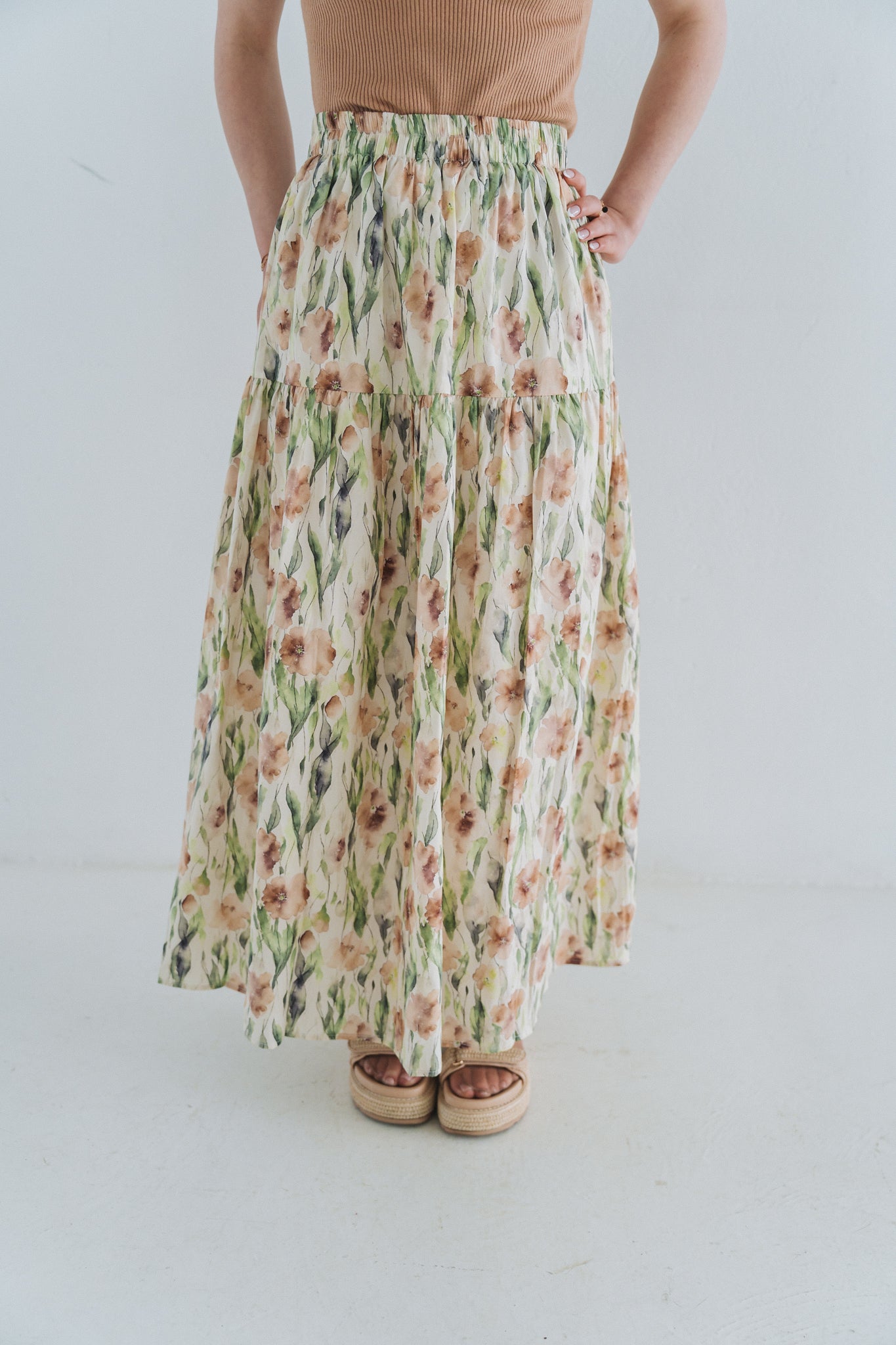 Bouquet Skirt Orange | One Size / Fits 30-36
