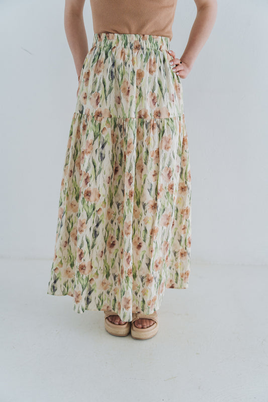 Bouquet Skirt Orange | One Size / Fits 30-36