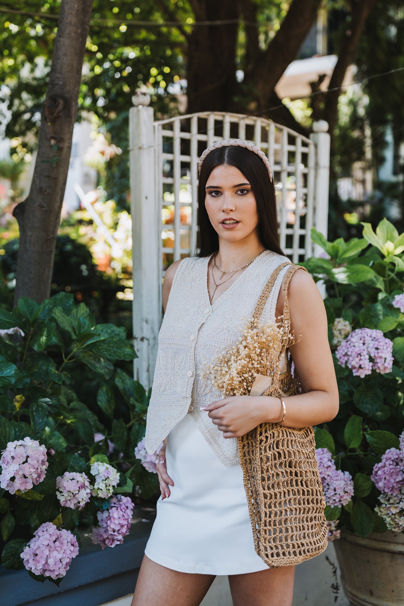 Bohemian Waistcoat Cream