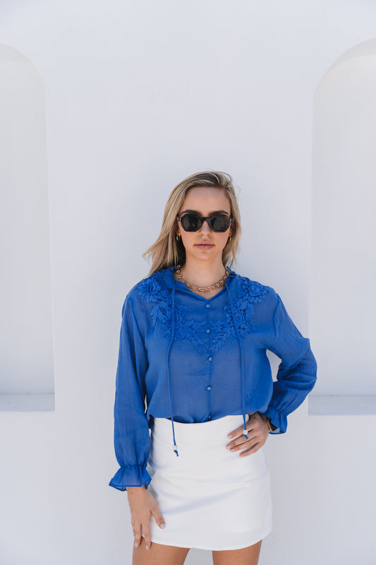 Royal Blue  Top | One Size / Fits 30-32