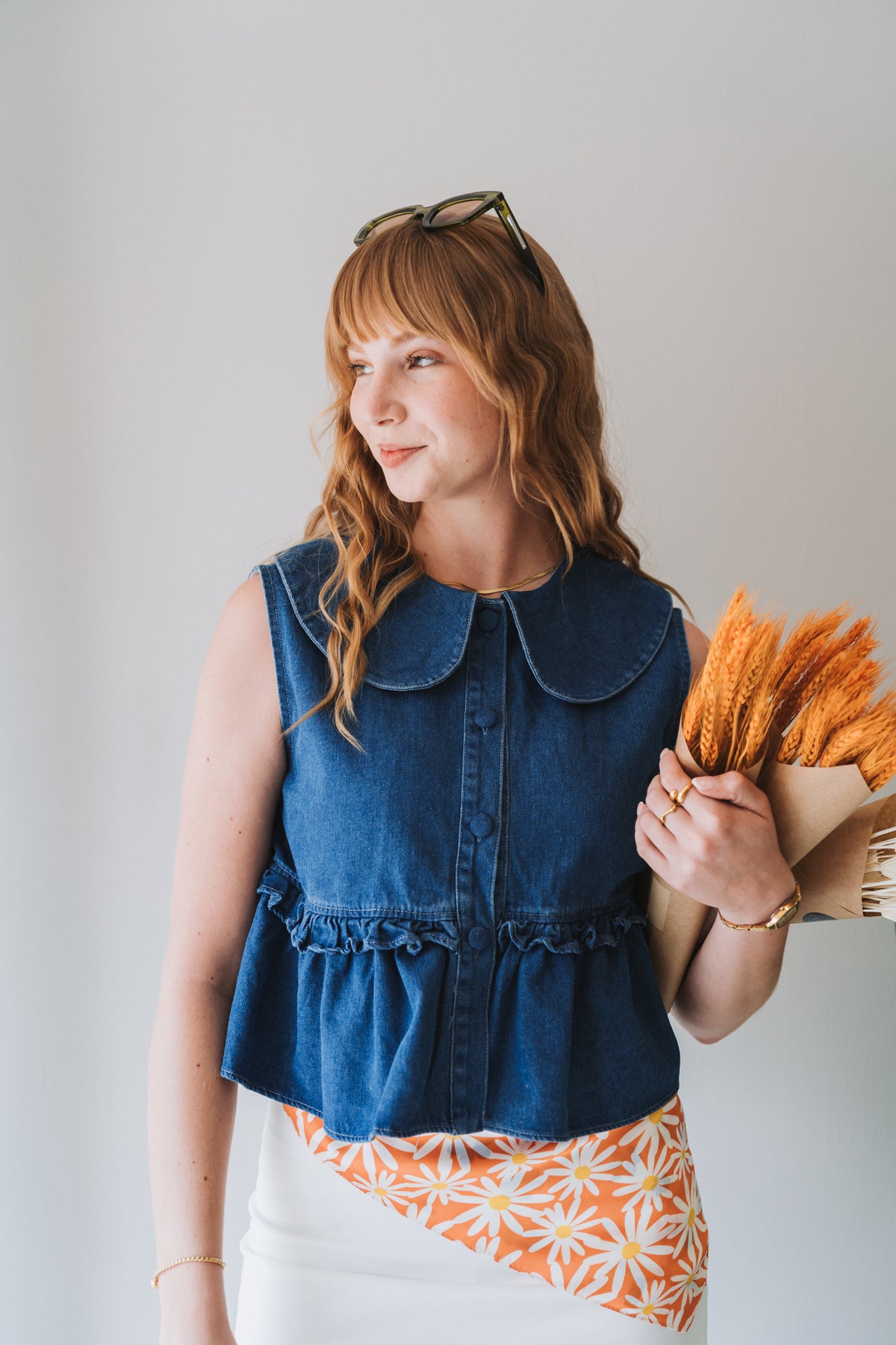 Denim Waistcoat Blue | One Size / 32-36